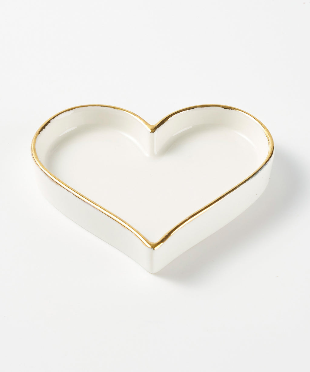 Trinket Tray, Bordered Heart
