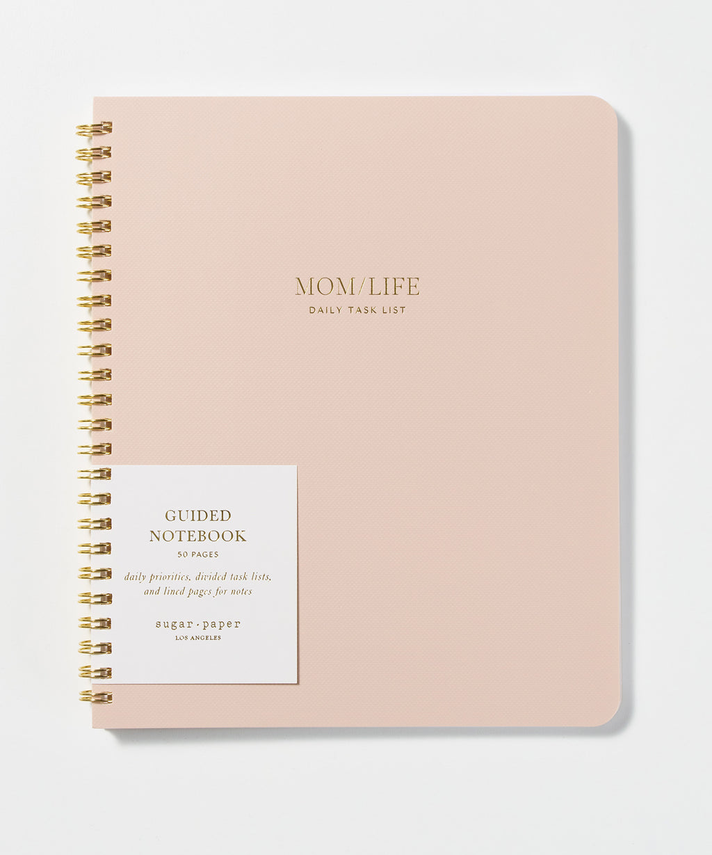 Mom/Life Spiral Notebook, Guided Notebook