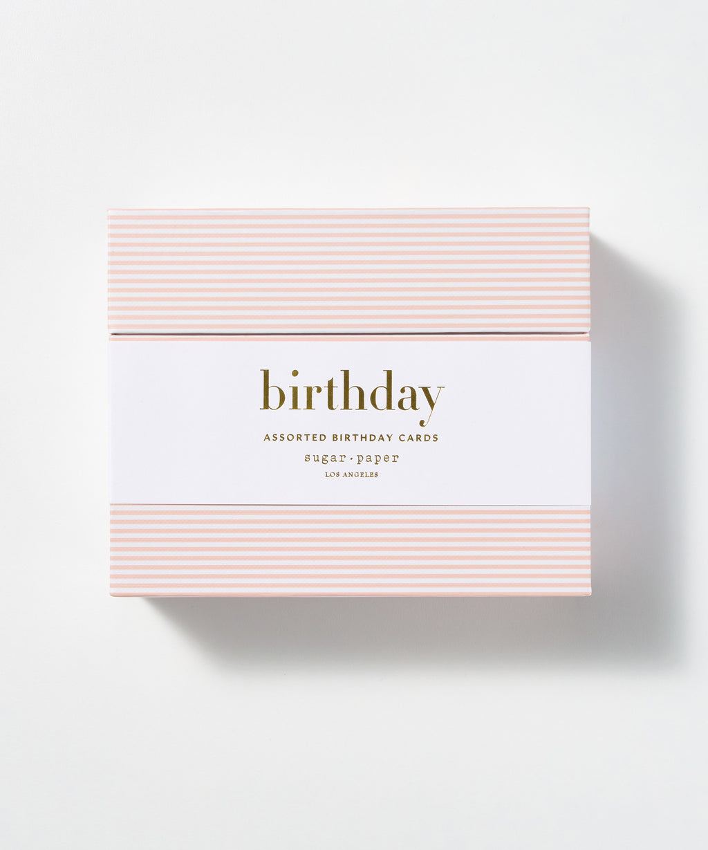 Birthday Card Box, 12 Assorted Birthday Cards