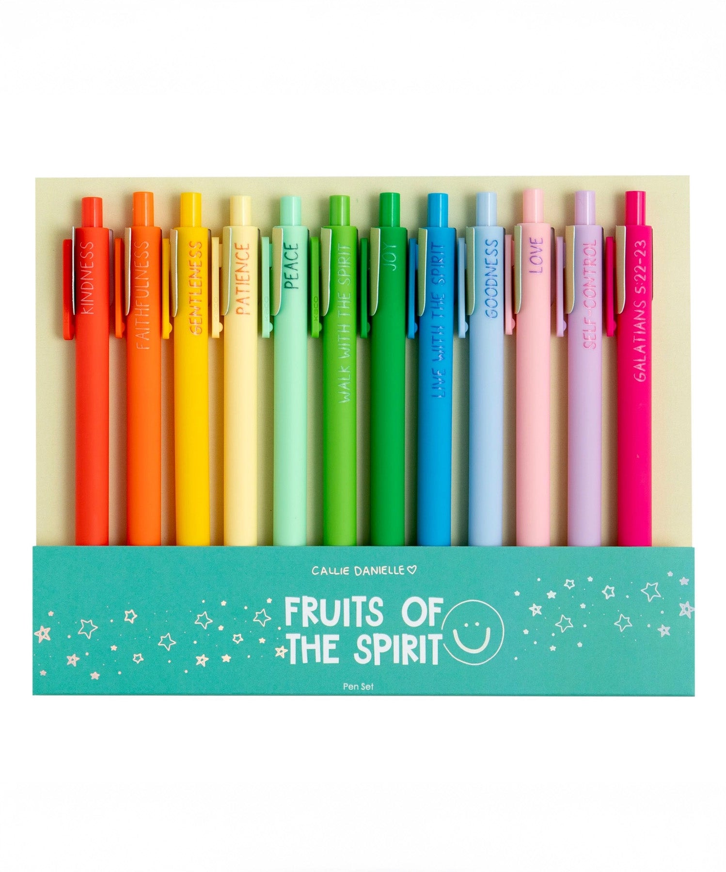 Fruits of the Spirit Faith-Inspired Pen Set of 12