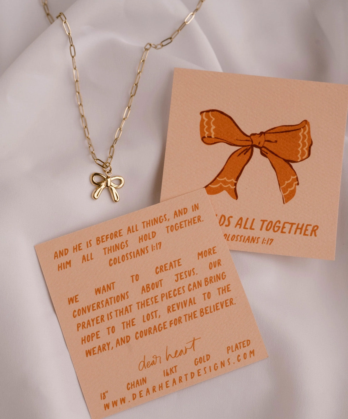He Holds All Together Charm Necklace