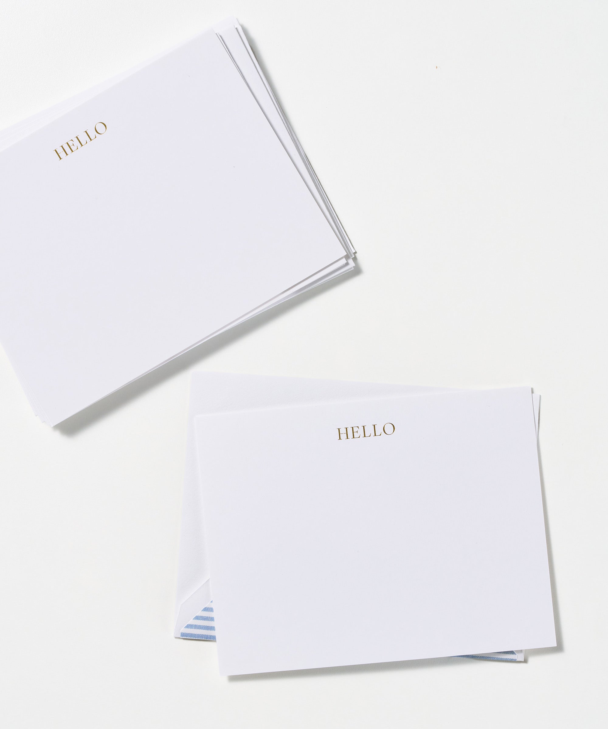 Ticking Stripe Hello Note Set