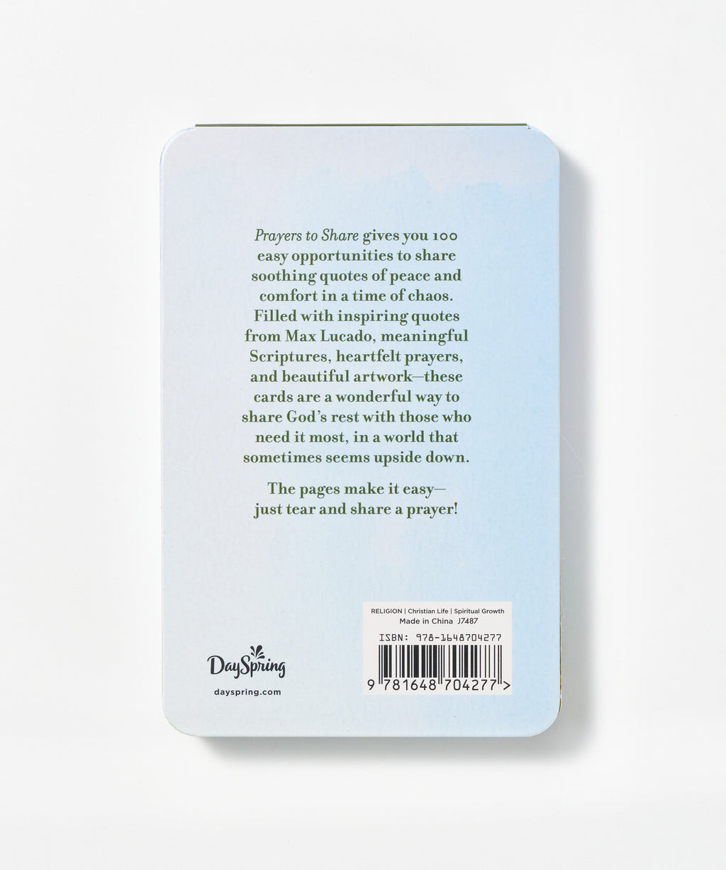 Prayers To Share: 100 Pass-Along Notes For Peace & Rest