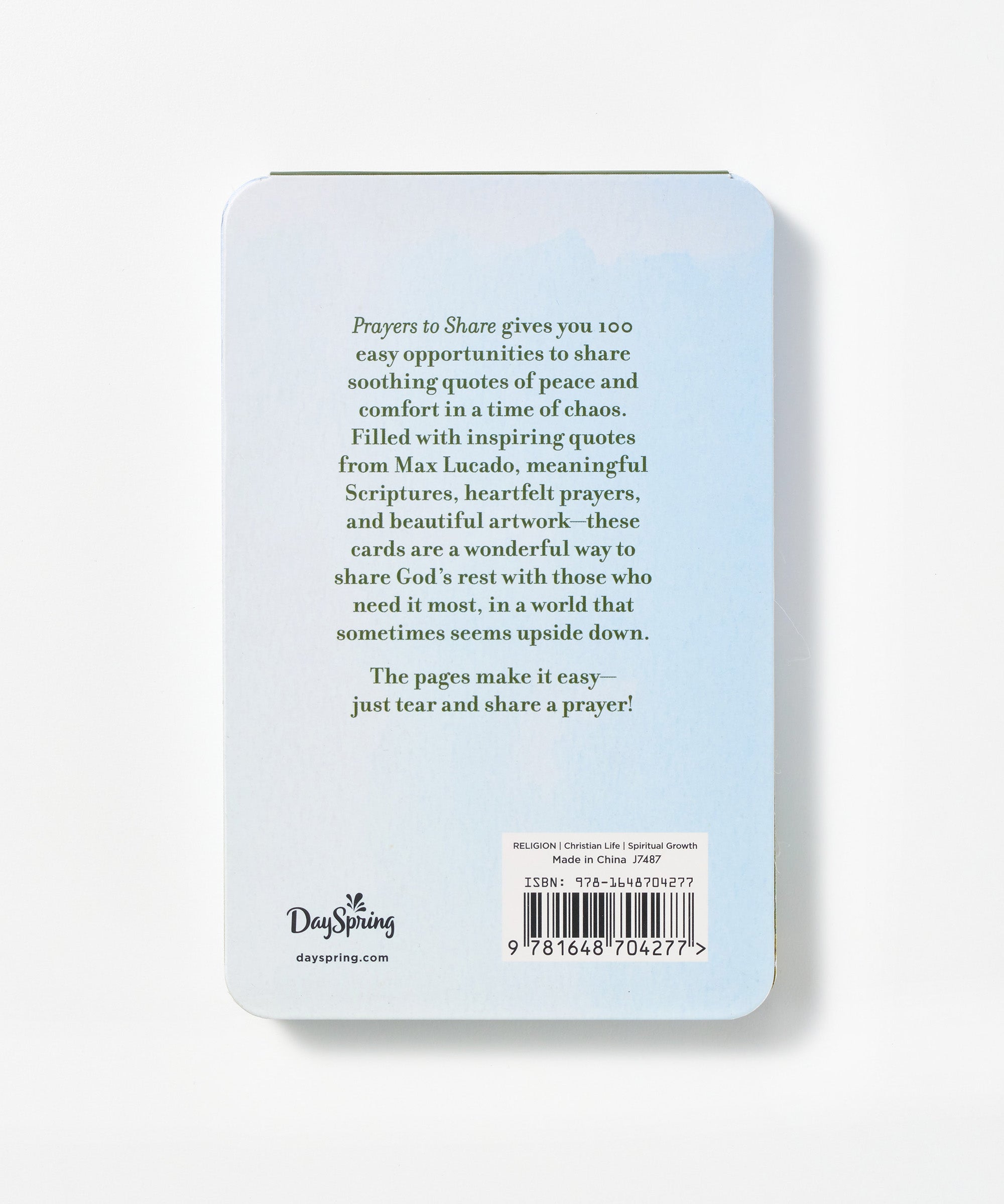 Prayers To Share: 100 Pass-Along Notes For Peace & Rest