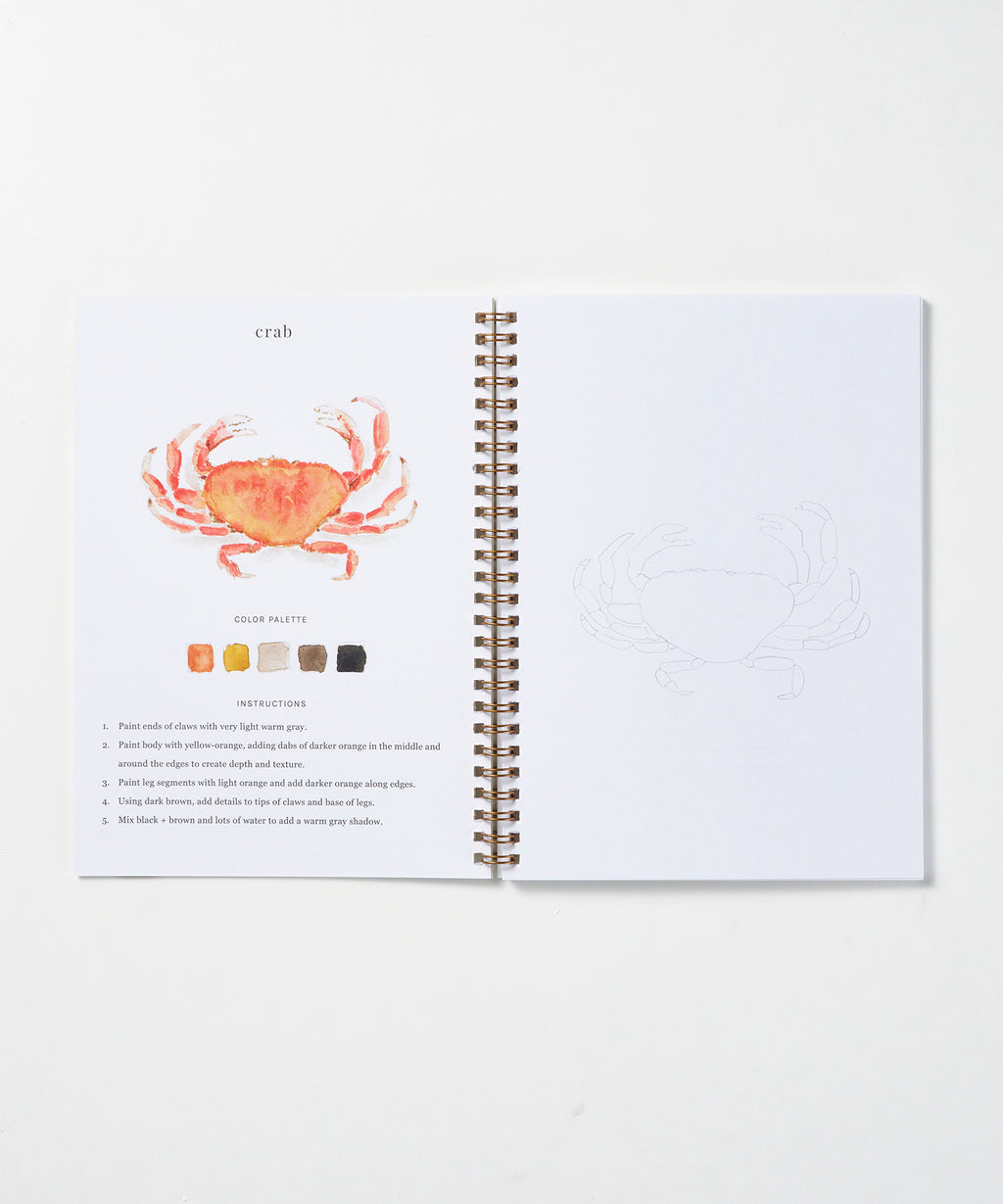 Seaside Watercolor Workbook