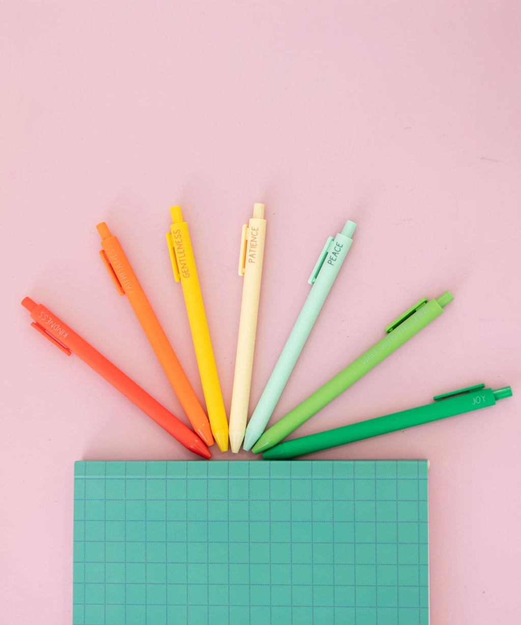 Fruits of the Spirit Faith-Inspired Pen Set of 12
