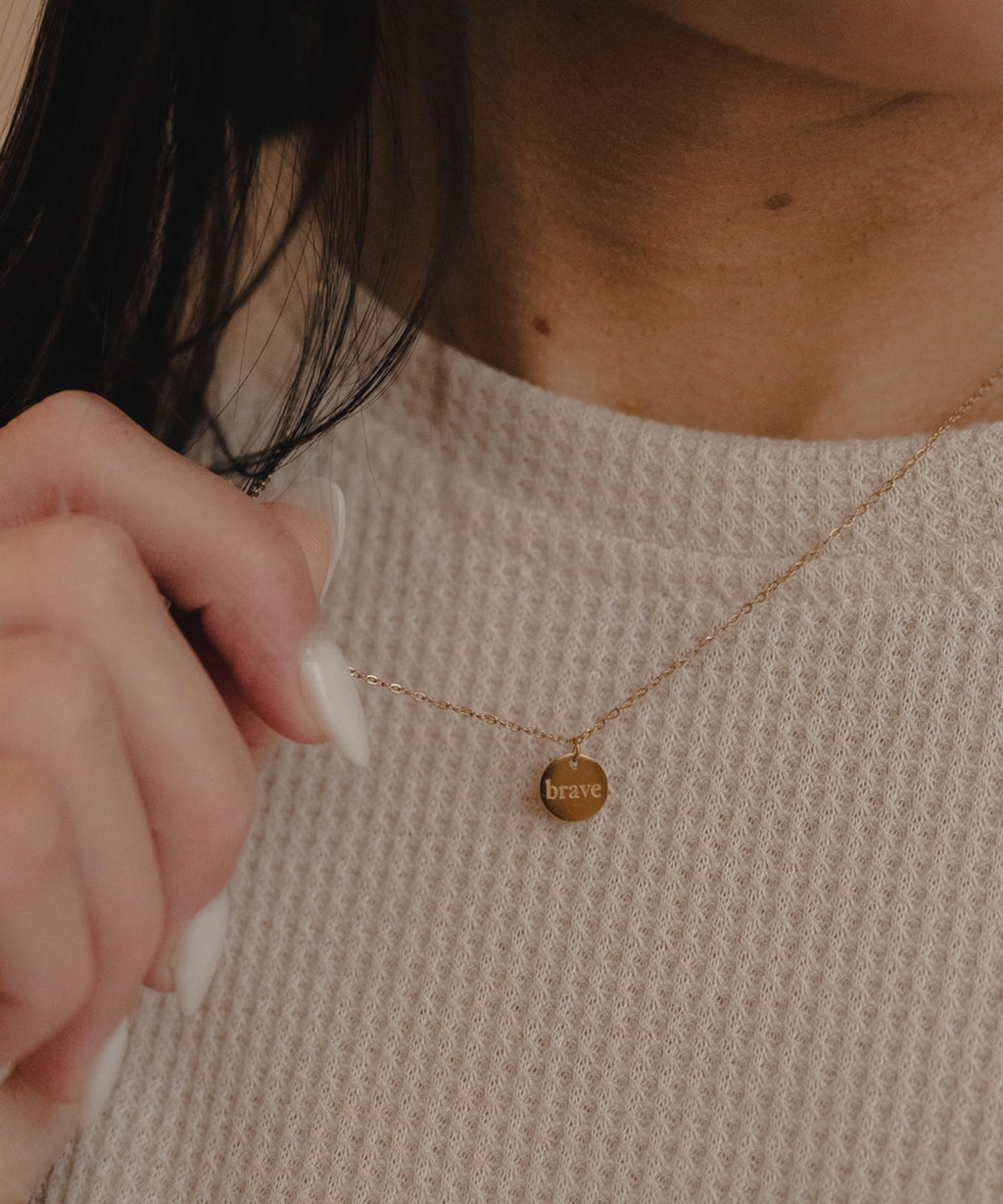 Brave Disc Necklace