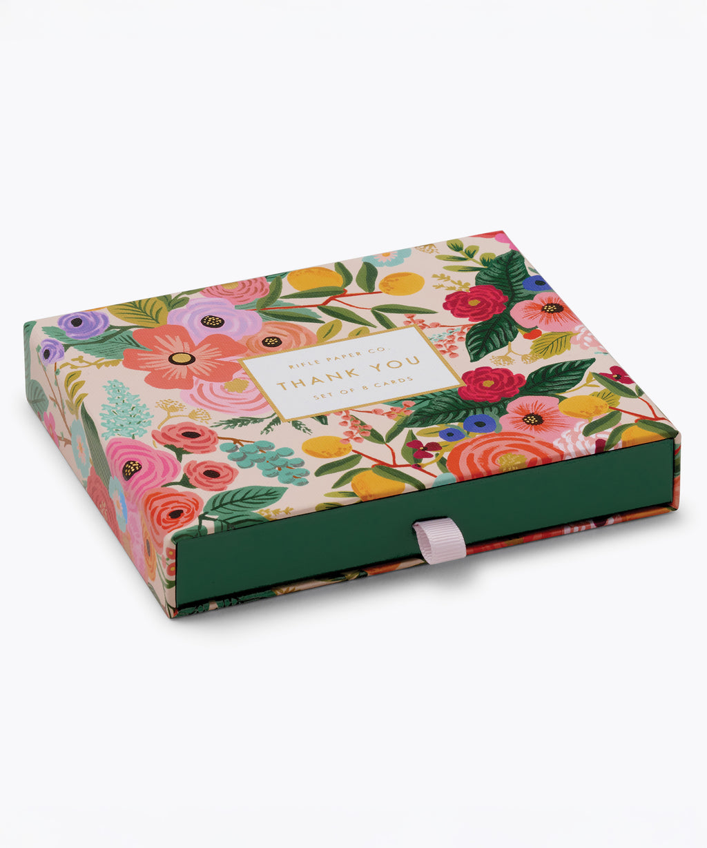 Garden Party Thank You Keepsake Card Box