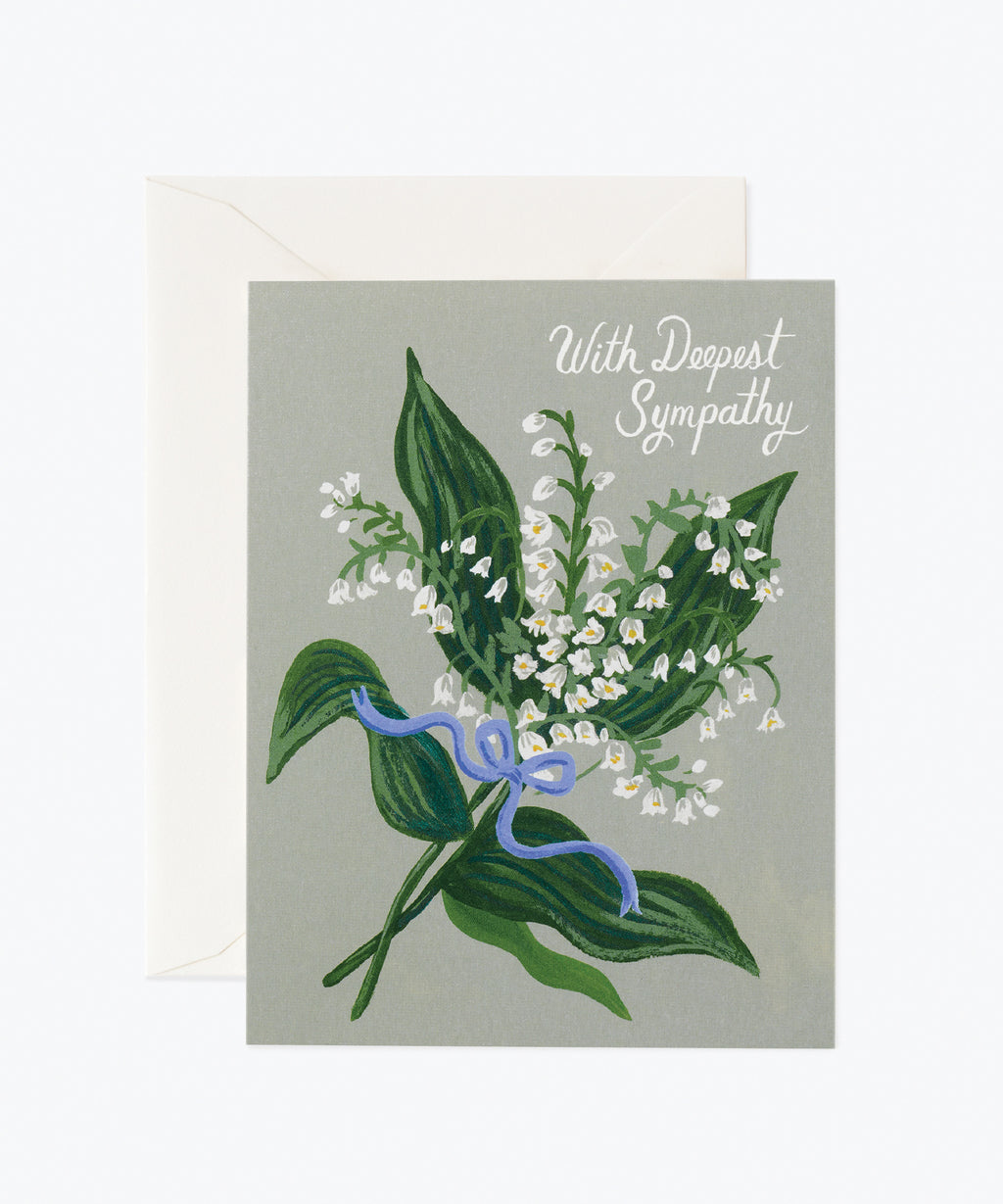 Lily of the Valley Sympathy Card