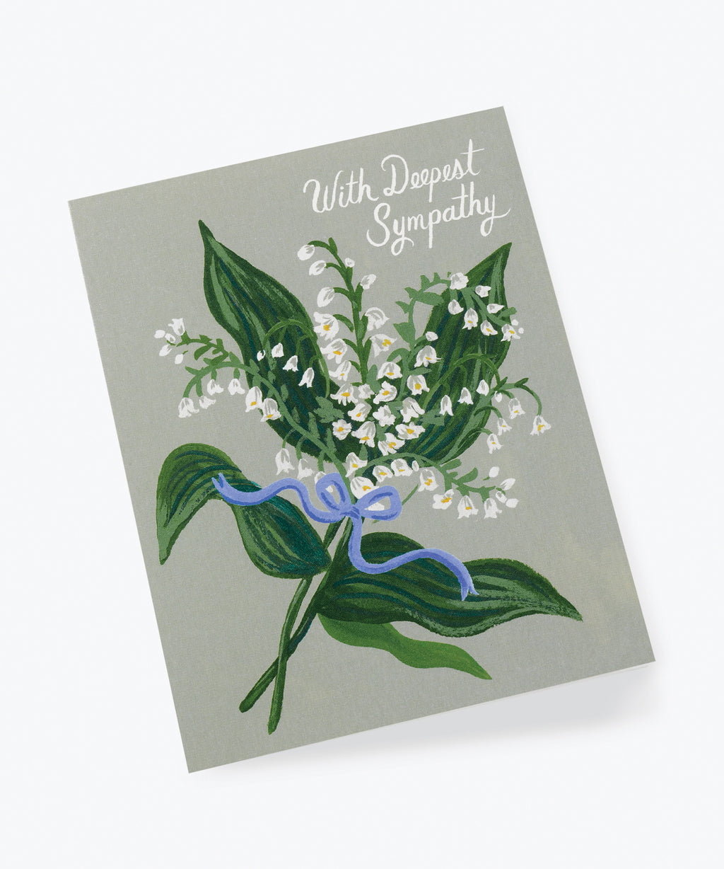 Lily of the Valley Sympathy Card