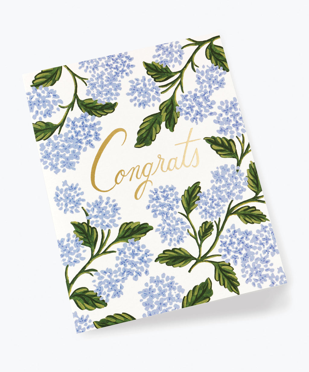 Hydrangea Congrats Card