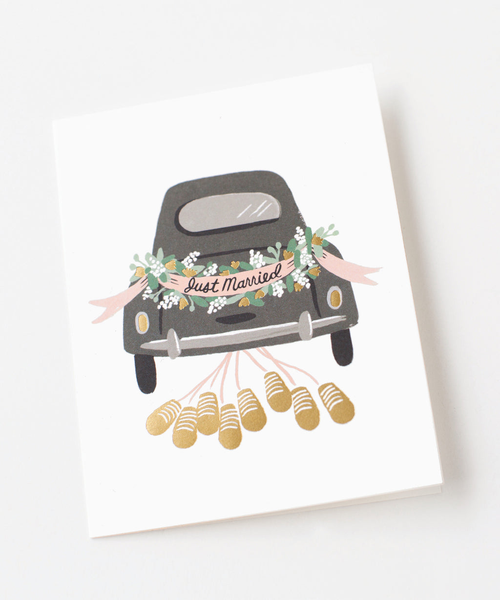 Just Married Getaway Card
