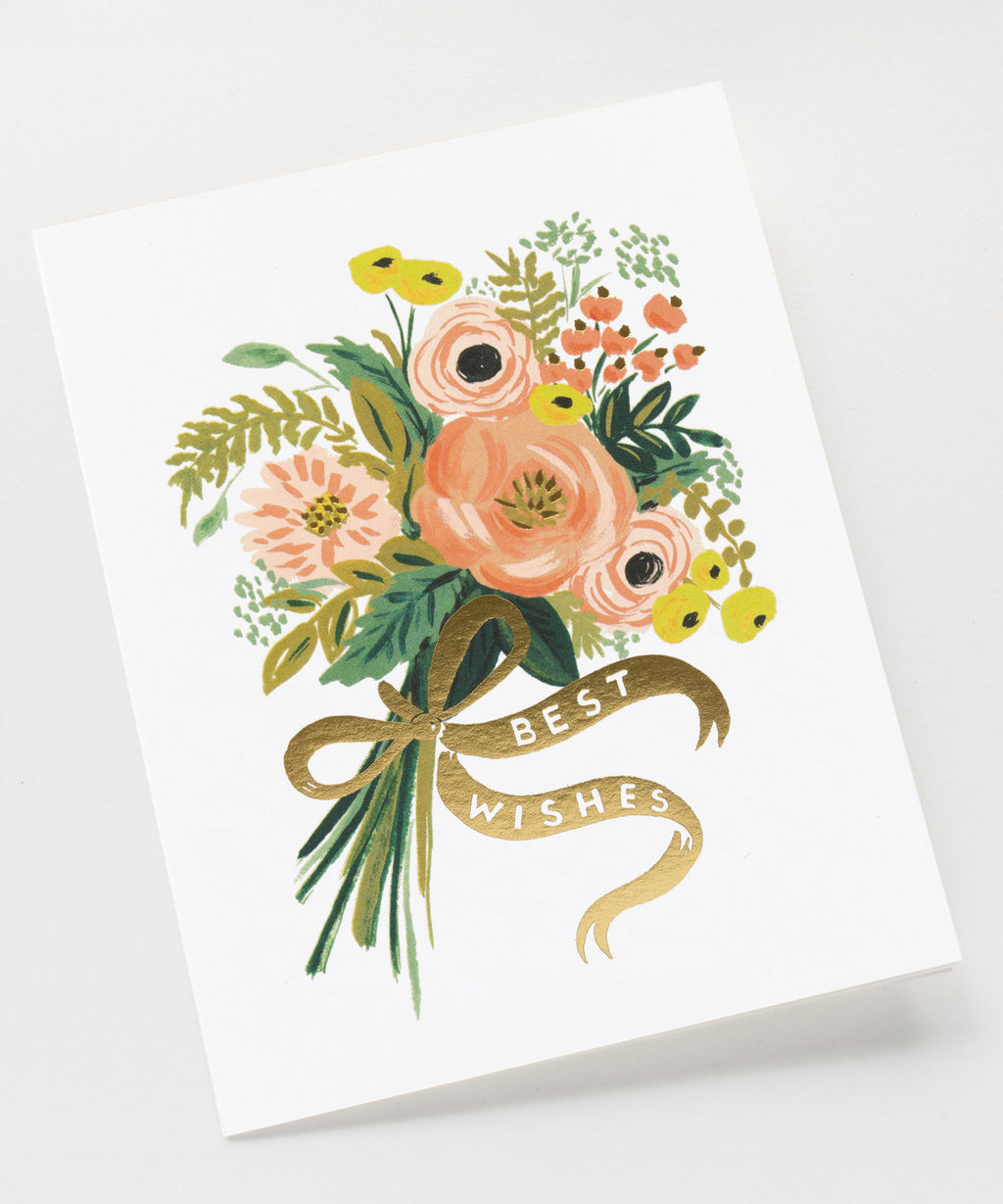 Best Wishes Bouquet Card