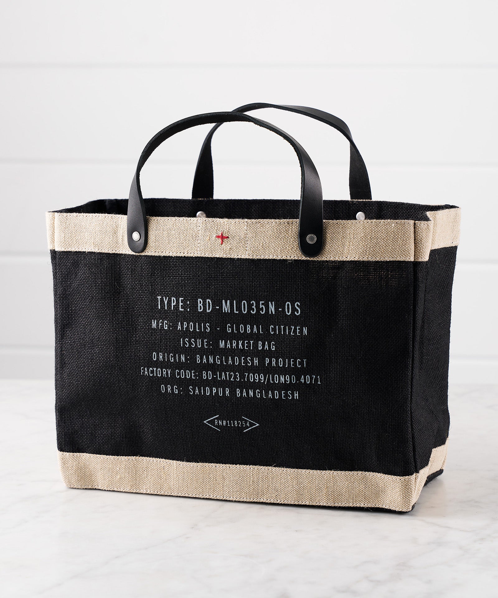 Petite Market Bag in Black