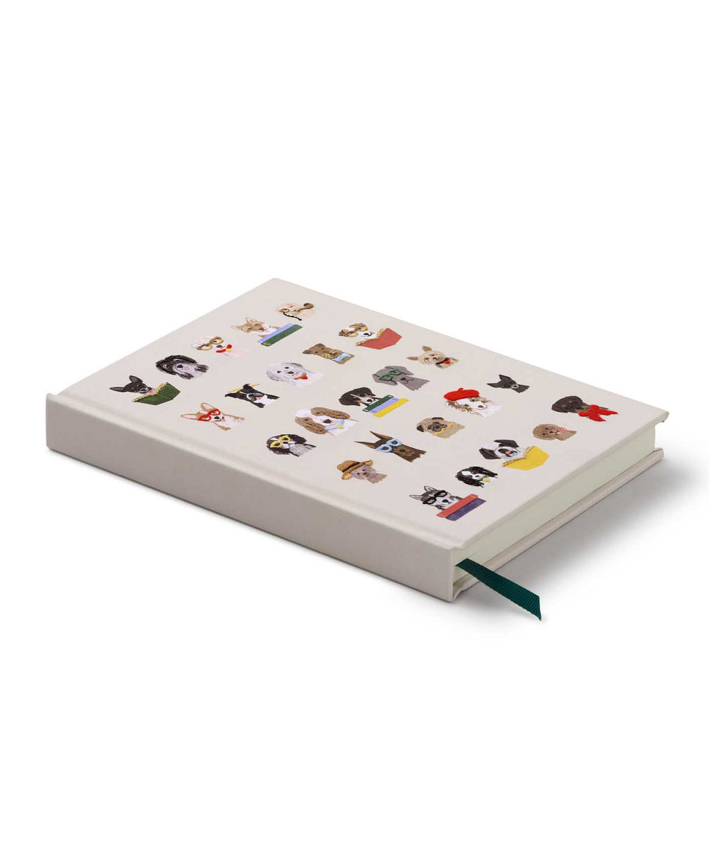 Studious Dogs Embroidered Journal