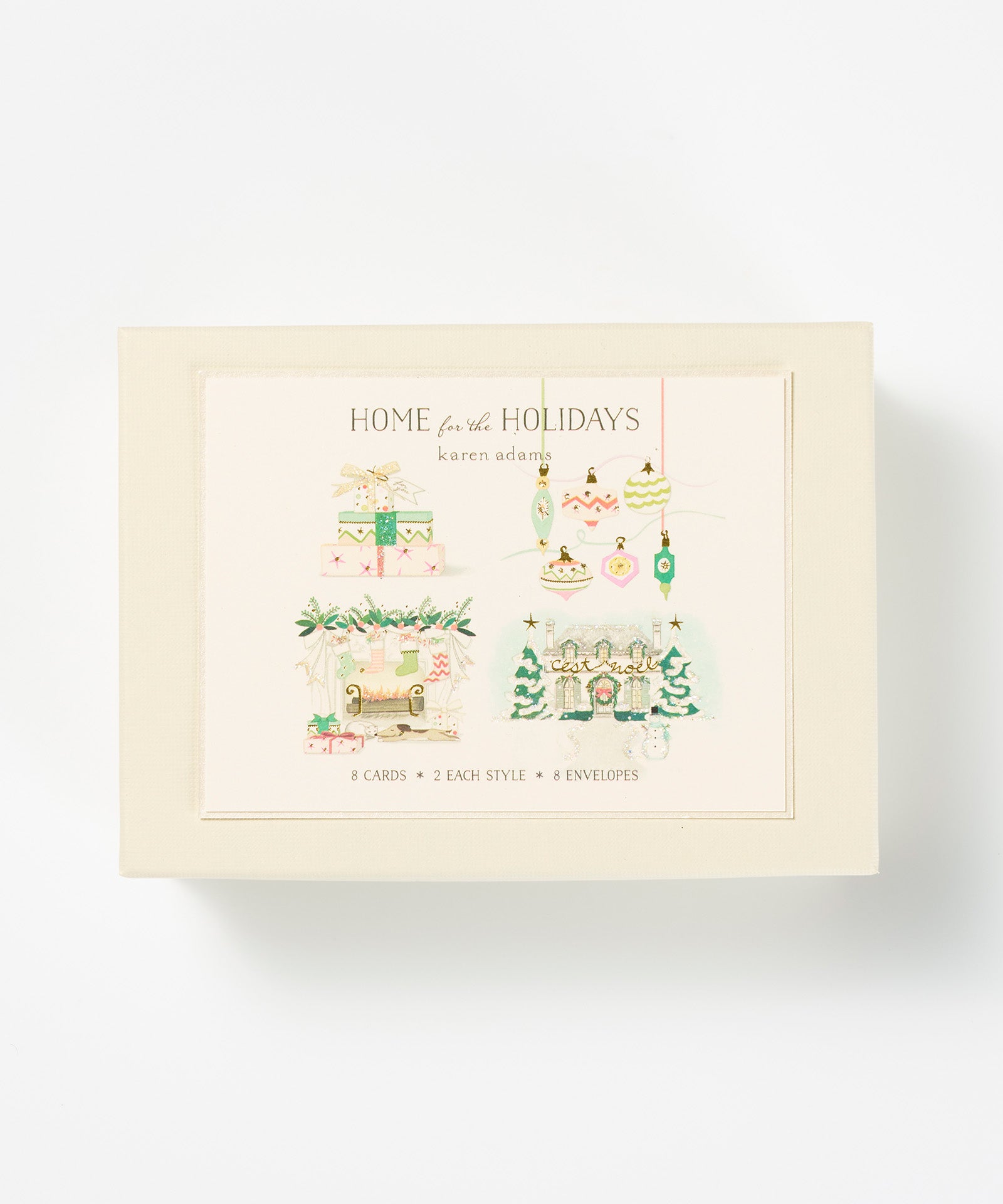 Home For The Holidays Note Card Box