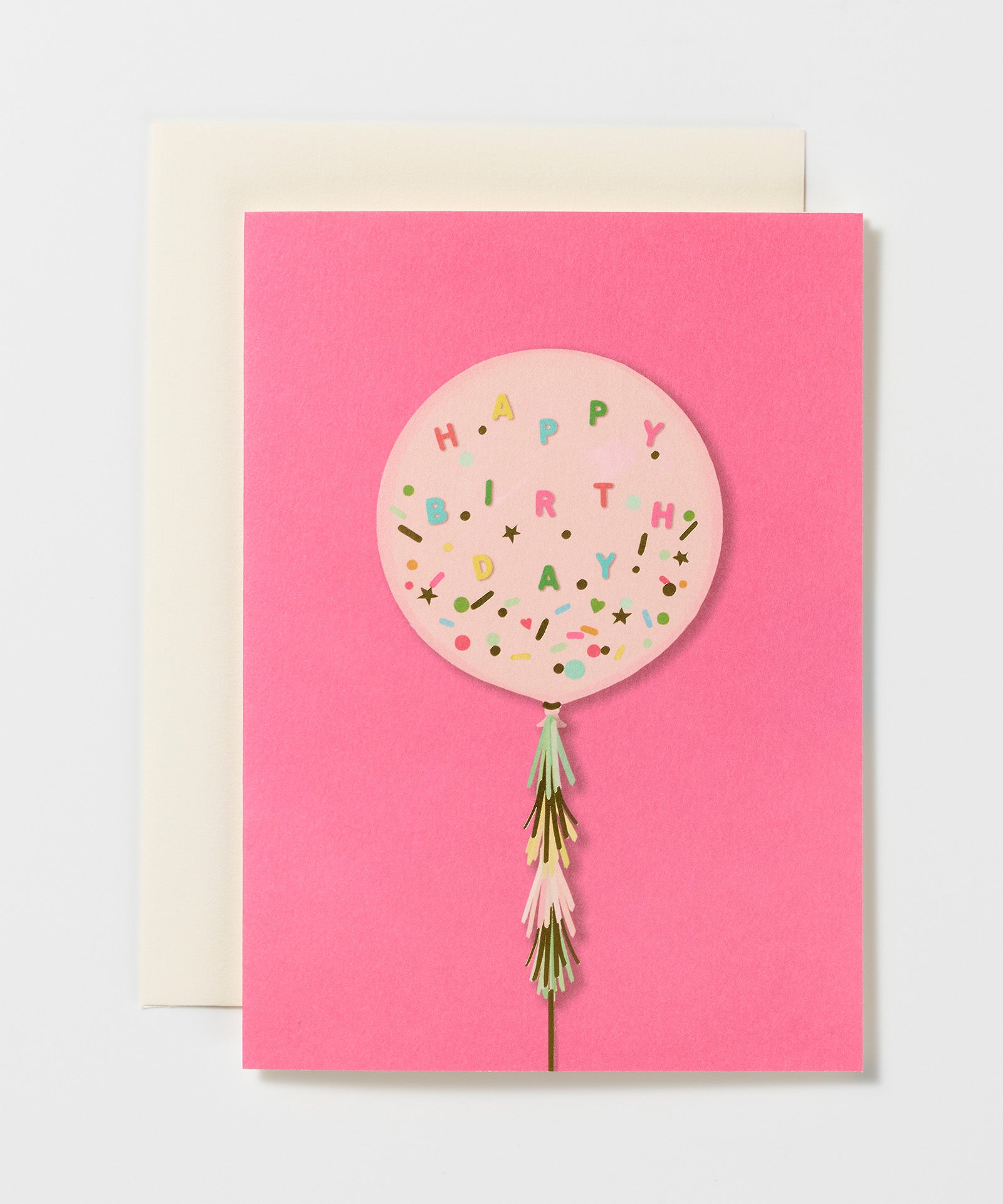 Pink Balloon Greeting Card