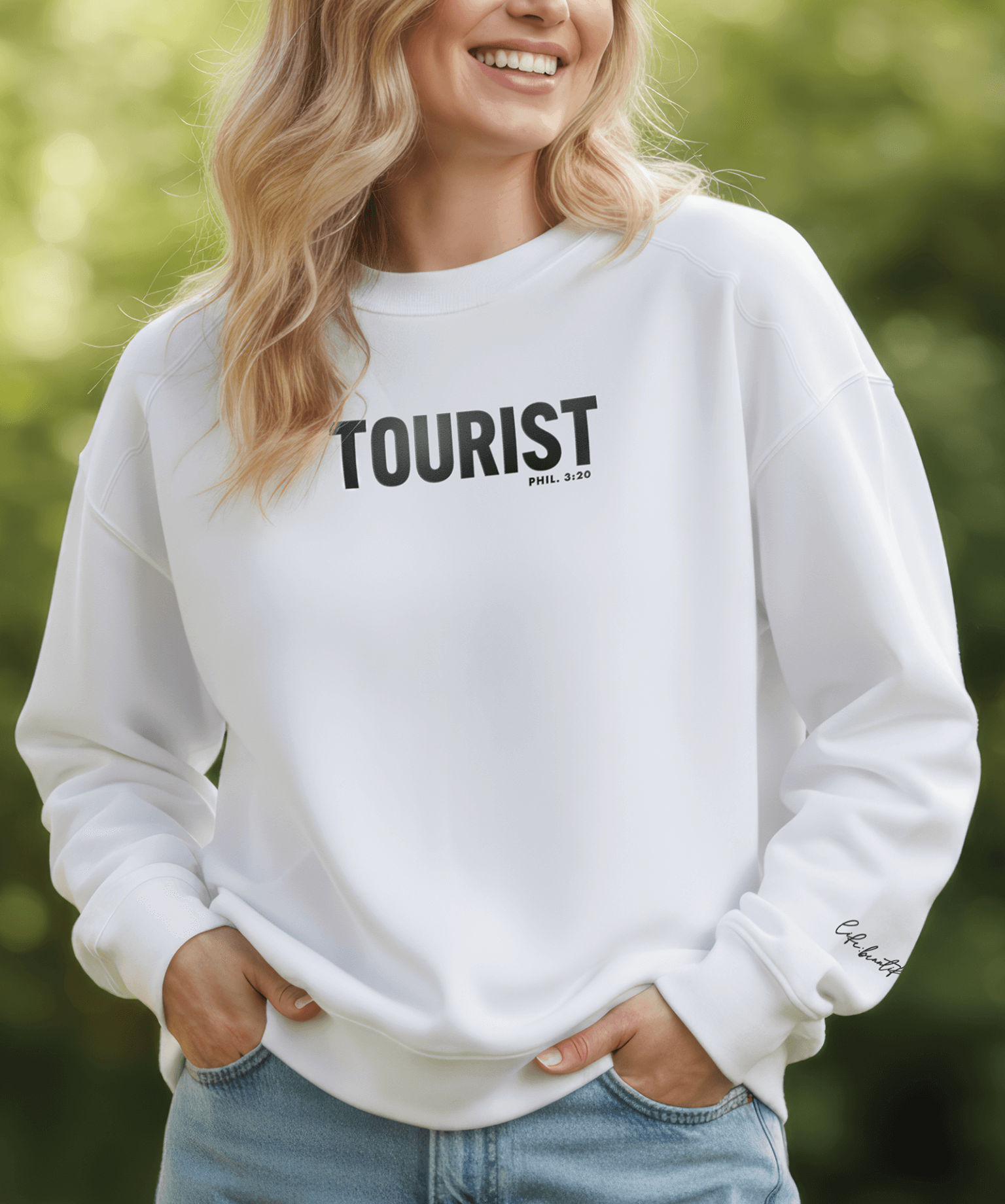 Tourist Sweatshirt in White