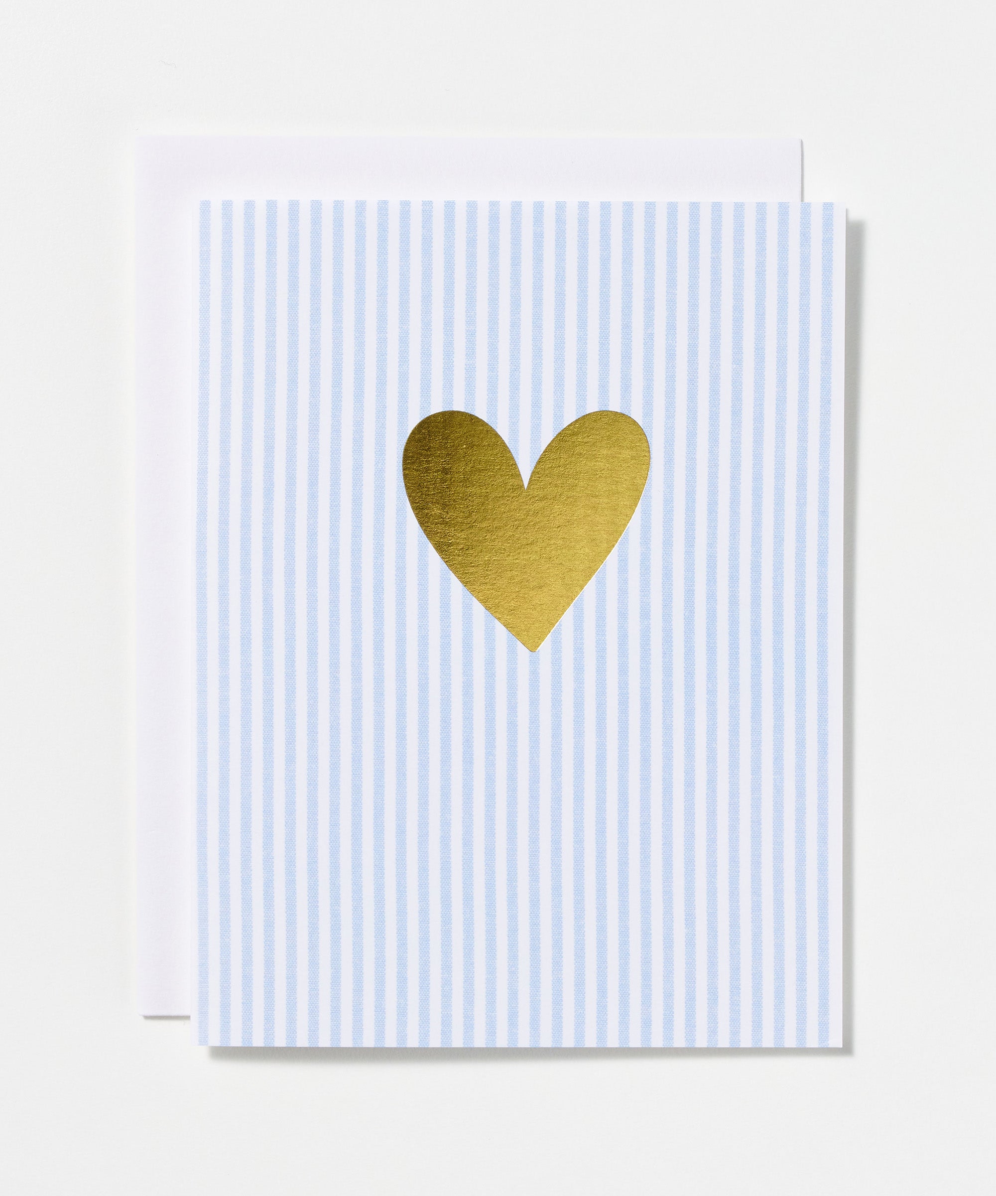 Ticking Stripe Heart Card