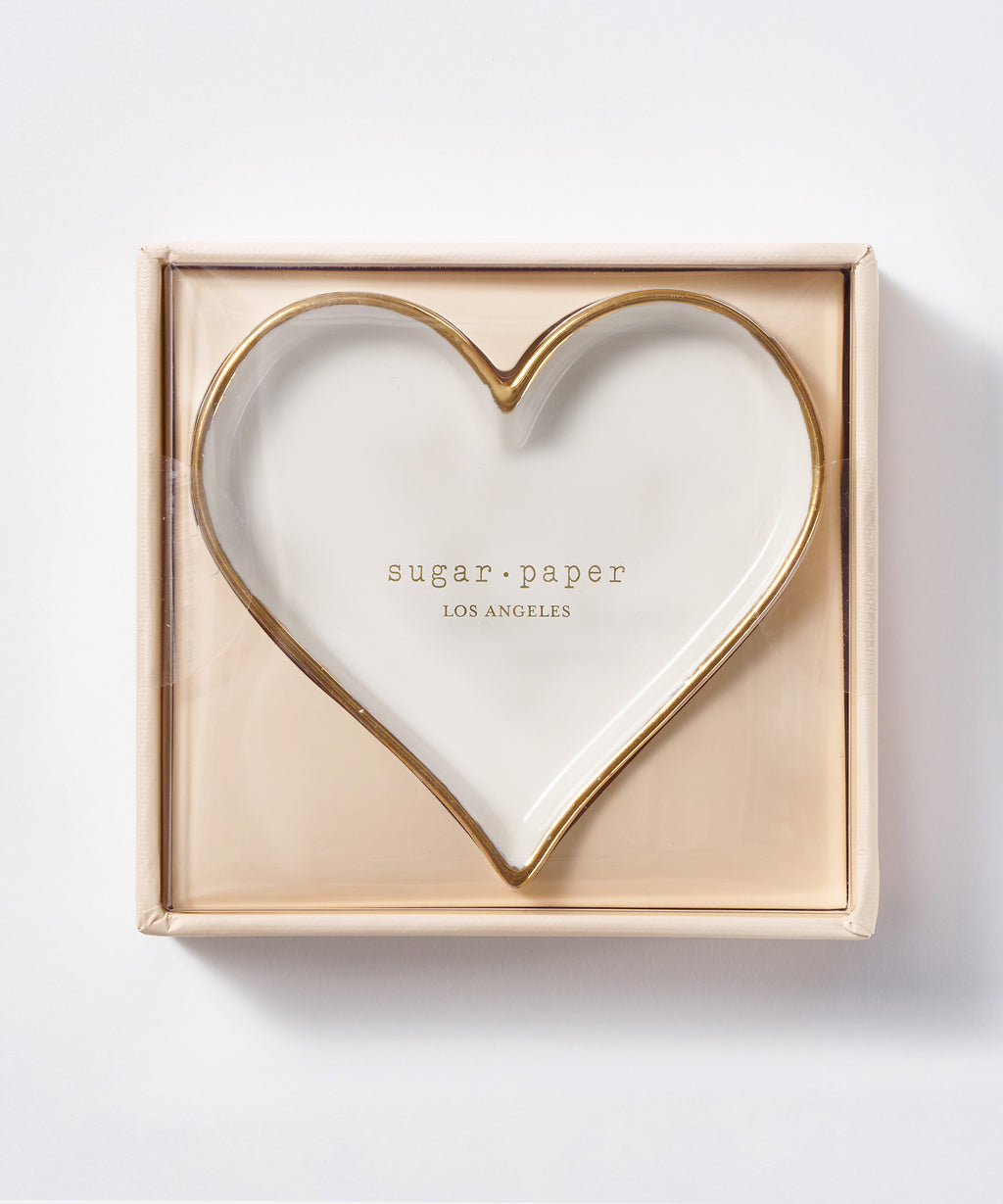 Trinket Tray, Bordered Heart