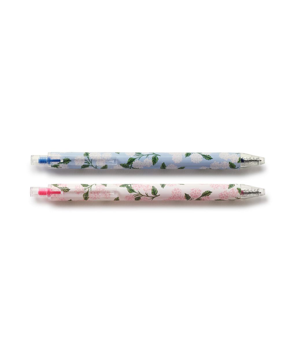 Hydrangea Gel Pen Set of 2
