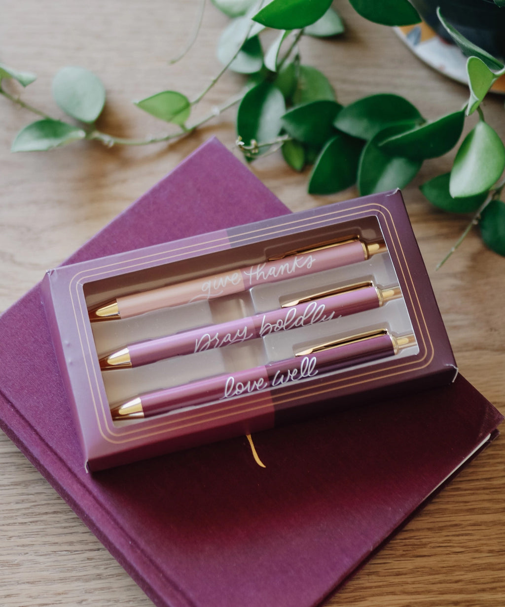 Rose Tone Pen Set