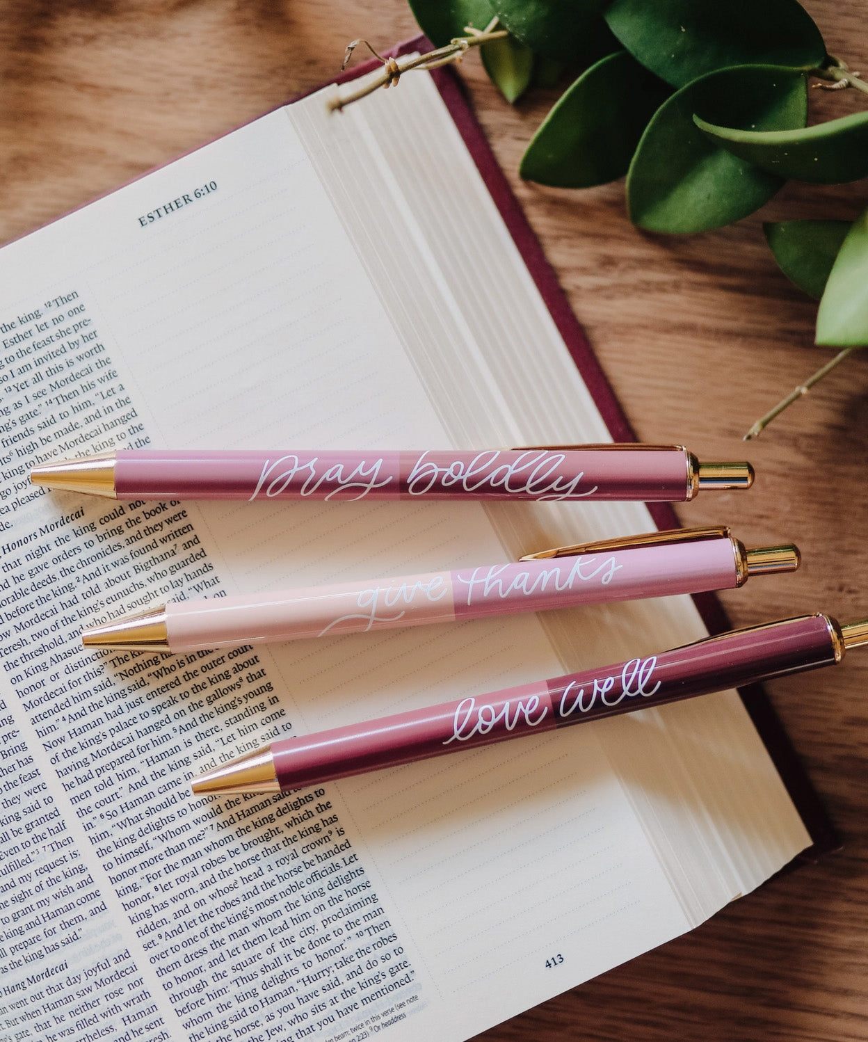 Rose Tone Pen Set