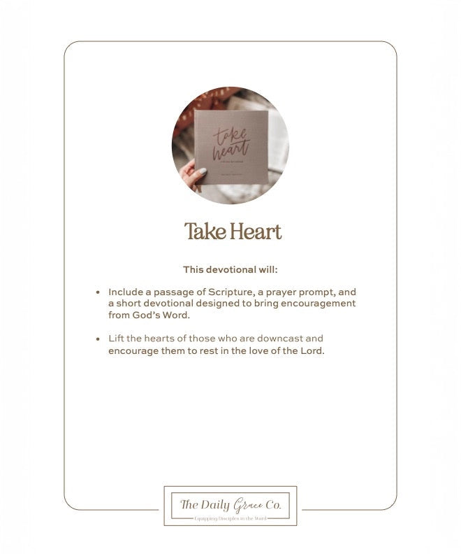 Take Heart Devotional, Coffee Table Book