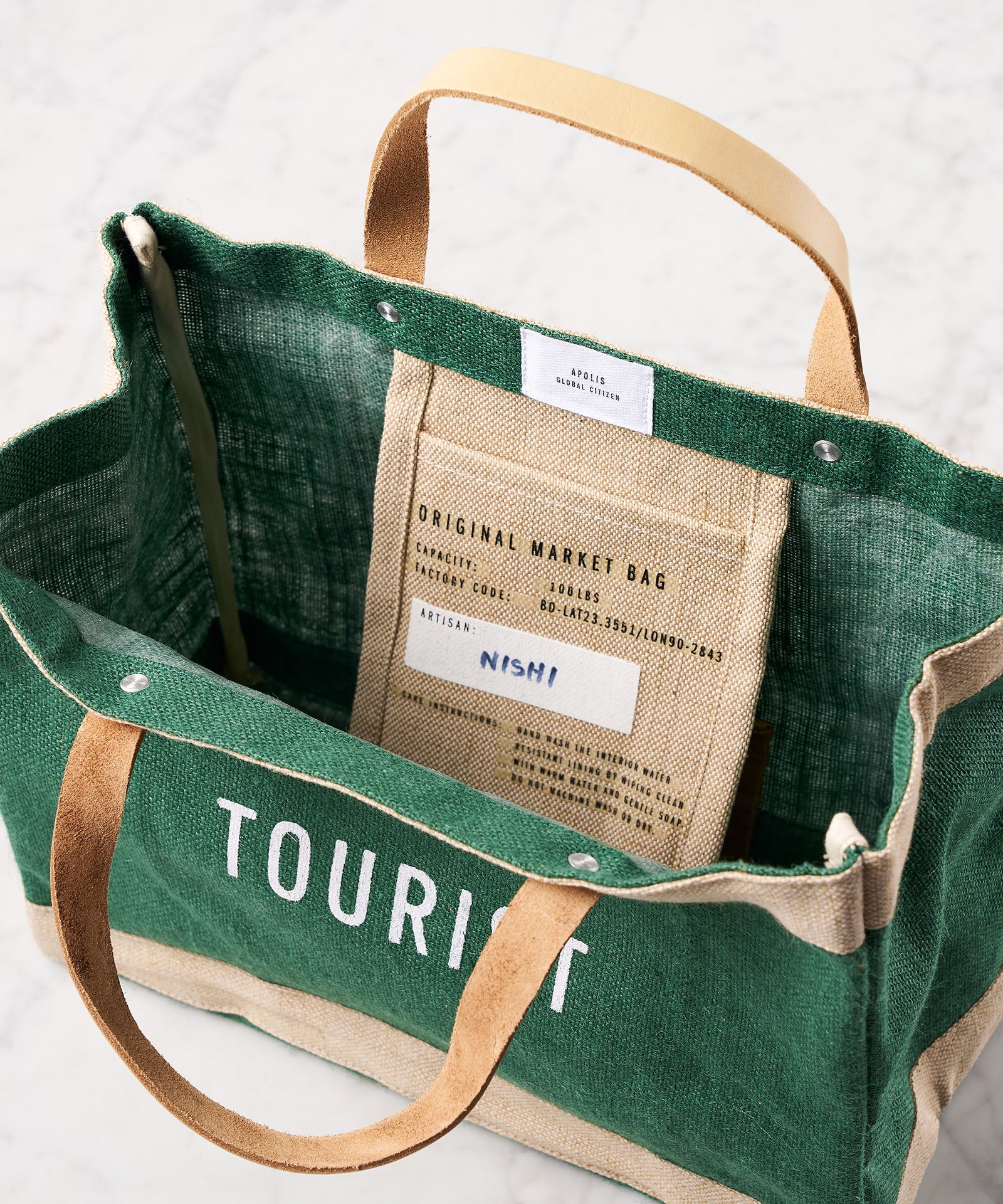 Petite Market Bag in Green